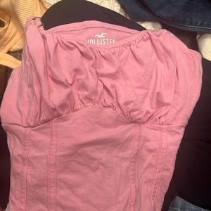 Holister baby pink tank top!